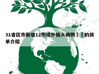 31省区市新增12例境外输入病例㊙️的简单介绍